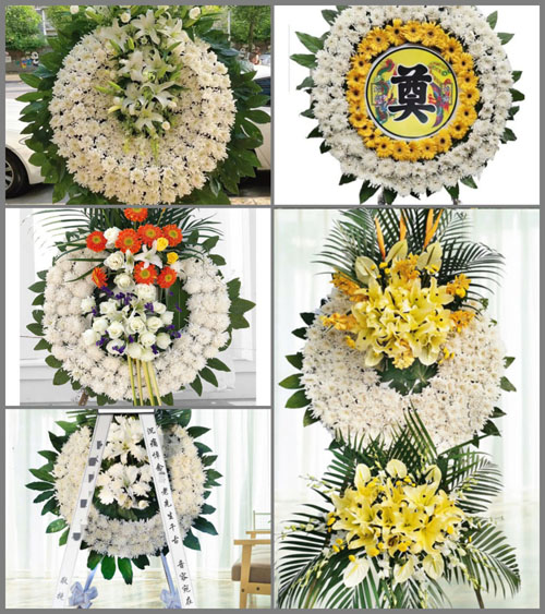 湖北黄冈市黄梅县蔡山镇陈壕村花圈速递